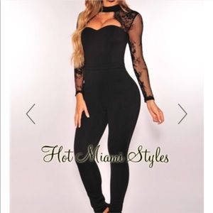 Black lace jumpsuit